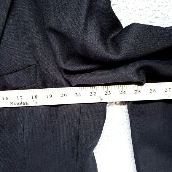 Vintage Joseph Abboud Double Breasted Blazer Jacket Mens 46L Wool Blue - Picture 12 of 16